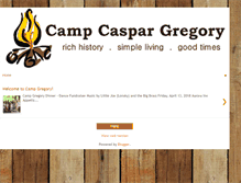 Tablet Screenshot of campgregory.org